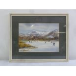Monica Barry framed and glazed watercolour titled Derwent Water, signed bottom left, 26 x 36.5cm