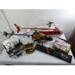 Bell Jetranger HB-XLA Heliswiss 22cc remote control helicopter and a DDM Racing kit based 22cc