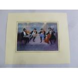 Frank Archer watercolour of a Quartet of musicians, signed bottom right, 32 x 46cm