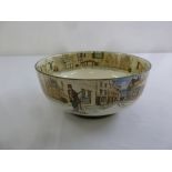 Royal Doulton Dickensware bowl, the circular bowl with scenes from Dickens novels