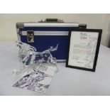 Swarovski glass figurine of a Bull to include certificate and original packaging