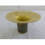 A Murano Aventine glass bowl of cylindrical form with everted circular top