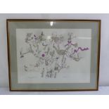 Quentin Blake framed and glazed polychromatic print titled A Winning Performance, 50 x 68cm
