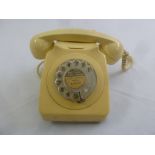 A late 20th century white plastic telephone 746F SPK 71/1