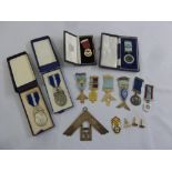 A quantity of Masonic jewels and cufflinks