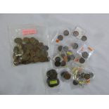 A quantity of GB farthings and pennies Queen Victoria to QEII