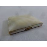 Mother of Pearl and base metal rectangular compact