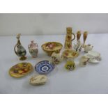 A quantity of Royal Worcester porcelain to include jugs, vases, cups, saucers and bowls (17)