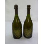 Dom Perignon vintage Champagne 1971 two 75cl bottles
