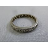 18ct white gold and diamond eternity ring, approx total weight 4.5g