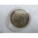 1845 GB half crown