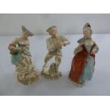 Wedgwood figurines of a Shepherd, Shepherdess and a Lady