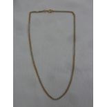 14ct multi coloured gold necklace, approx total weight 4.8g