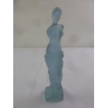 Continental glass figurine of a classical lady