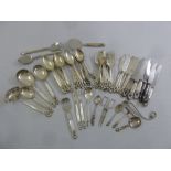 A quantity of Georg Jensen Acorn pattern hallmarked flatware to include spoons, forks, knives and