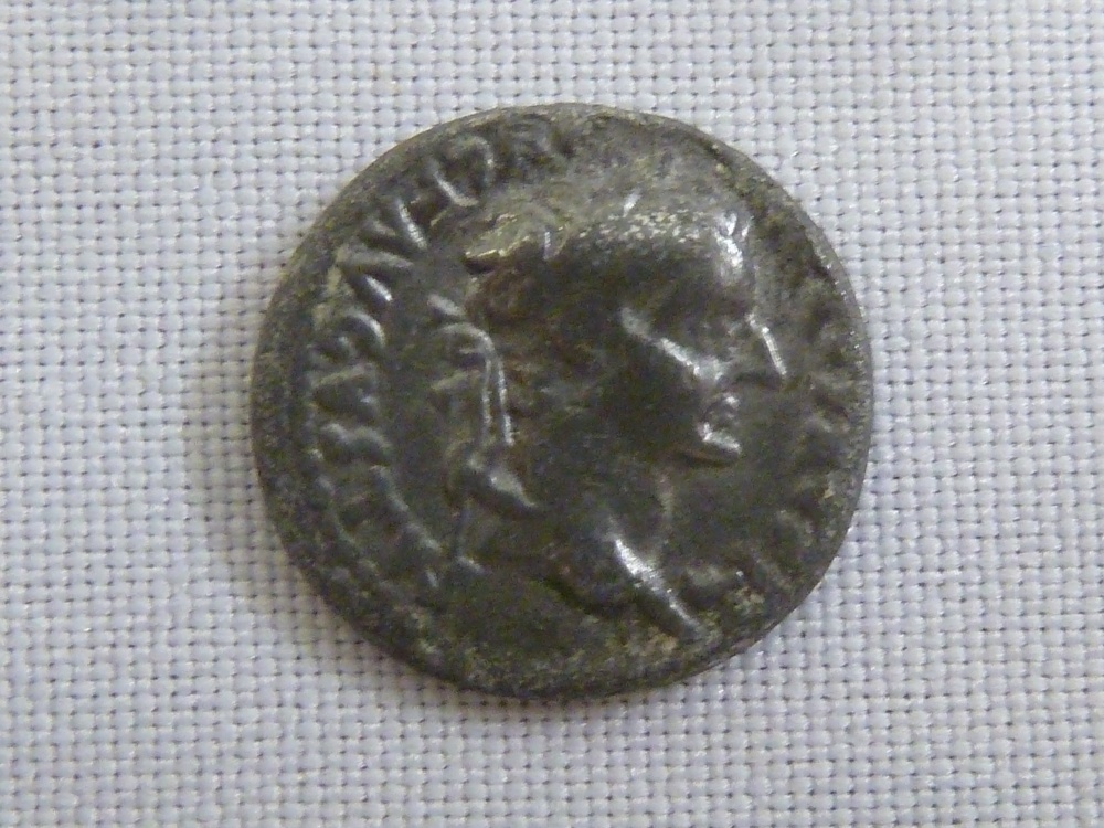 A hammered Roman coin