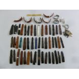 A quantity of ladies and gentlemans watch straps and accessories