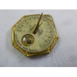 Frank Buck Explorers sundial watch signed to the dial