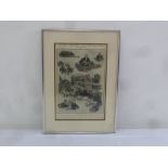 A framed and glazed lithographic print The Crippen case, 30.5 x 20cm