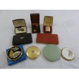 A quantity of Stratton compacts, a Ronson cigarette lighter and two pairs of cased cufflinks (9)