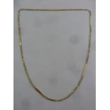 9ct yellow gold fancy link necklace, approx total weight 21.4g