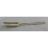 A George II silver marrow scoop, London 1735