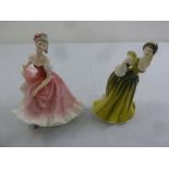 Royal Doulton two figurines of ladies Olivia HN3339, Simone HN2378