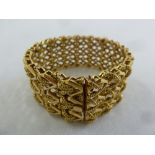 Gold fancy link bracelet tested 18ct, approx total weight 82.0g