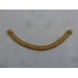 9ct yellow gold fancy link bracelet, approx total weight 13.7g