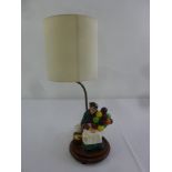 A Royal Doulton figurine of The Old Balloon Seller mounted as a table lamp