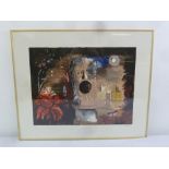 John Piper framed and glazed limited edition polychromatic serigraph 96/100, signed bottom right, 45