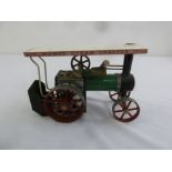 Mamod steam tractor, model of a traditional English traction engine