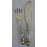 A pair of late Victorian silver fish servers, Sheffield 1876