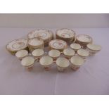 Royal Doulton Canton dinner service for ten place settings to include plates, bowls, cups and