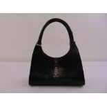 Gucci black snakeskin ladies handbag