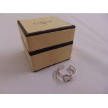 Links of London 18ct white gold and diamond ring in original packaging, approx total weight 3.5g