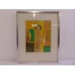 Minause framed and glazed limited edition 57/160 lithograph of a female figure signed bottom