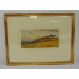 Thomas Pyne framed and glazed watercolour of Newlyn Cornwall, signed bottom right dated 1907, 10 x