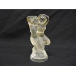 Lalique crystal Faune figurine of nude lovers, marks to the base