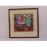 Beryl Cook framed and glazed limited edition polychromatic print Ladies who Lunch 594/650, to