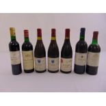 Six 75cl bottles of French claret to include Chateau de Barbe 1985, Bourgogne Robert Arnoux 1986,