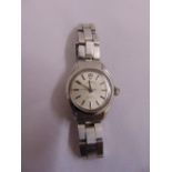 A Tudor ladies stainless steel oyster wristwatch