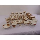Royal Albert Old Country Roses tea service to include cups, saucers, plates, cake plates, teapots,