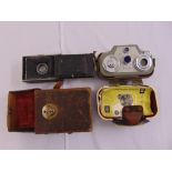 Zeiss Ikon Movikon camera in fitted leather case and a Negal 1930s camera