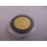 22ct gold Florent Concordi coin, approx total weight 4.1g