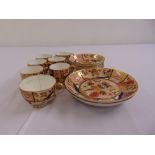 A quantity of Spode 963 Imari pattern porcelain to include six coffee cans, a tea cup, six bowls and