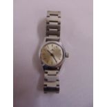 Bucherer ladies stainless steel wristwatch