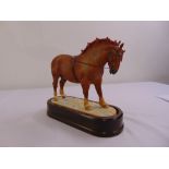 Royal Worcester figurine of a Suffolk Punch Stallion with original packaging