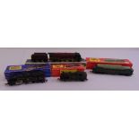 Four OO gauge locomotives to include Triang Wrenn City of London, Hornby Dublo EDL18 Standard 2-6-