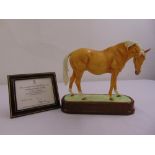 Royal Worcester figurine of a Thoroughbred Mare limited edition 2/500 and modelled by Doris